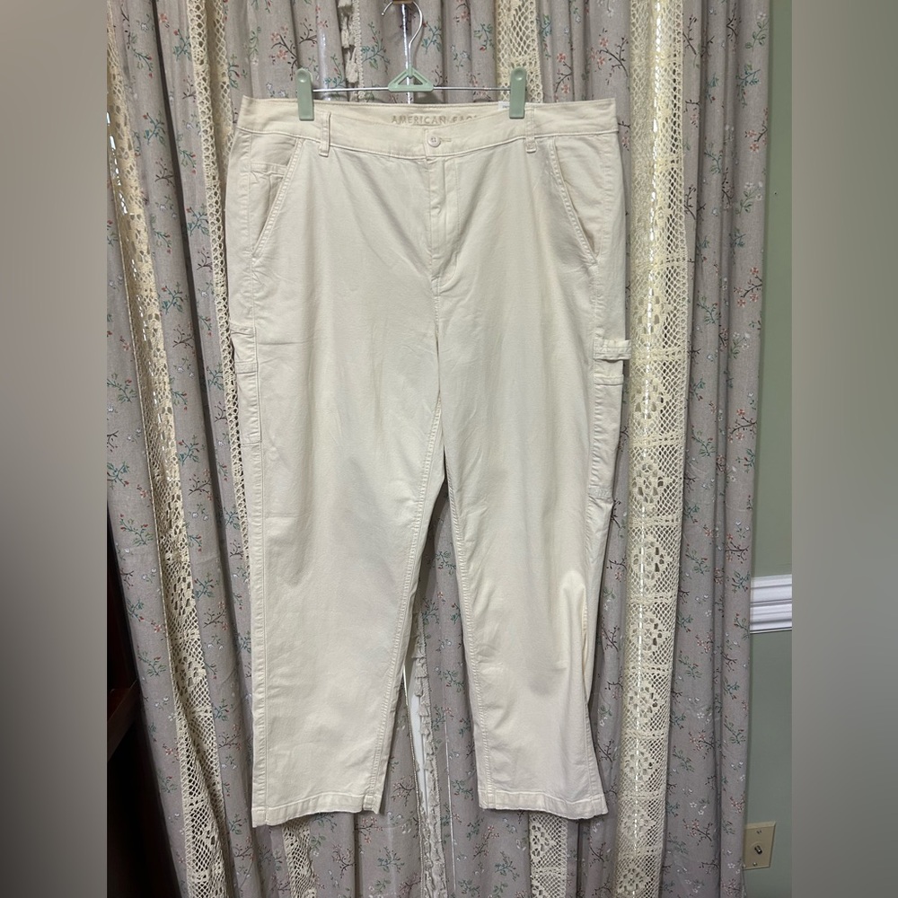 2/$28 NWT American Eagle High Rise Straight Carpenter Pants 18